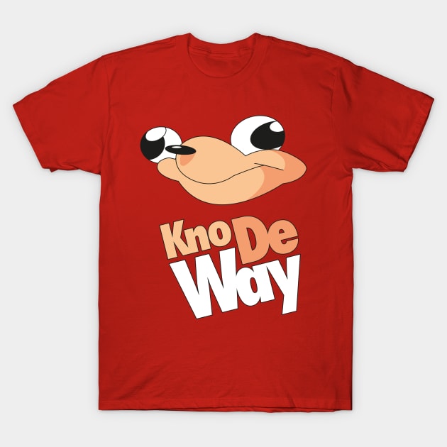 Kno De Way - Ugandan Knuckles Meme Shirt T-Shirt by RetroReview